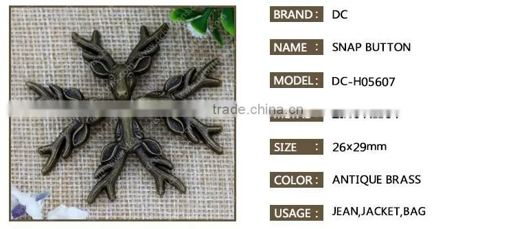 New arrived fashion design metal snap fastener button