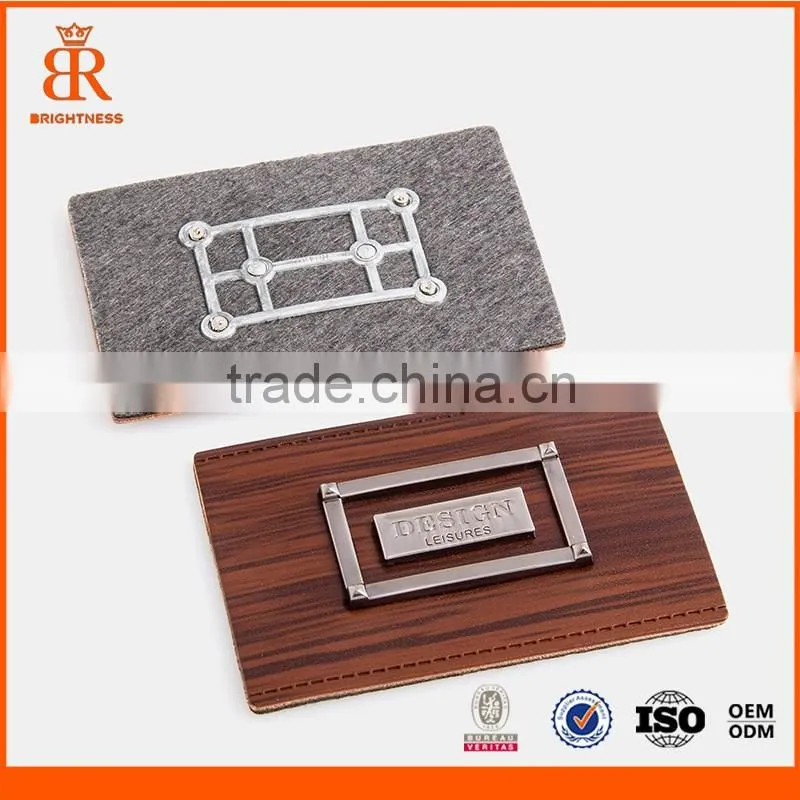 Fashion design leather patch labels jeans pu patch labels