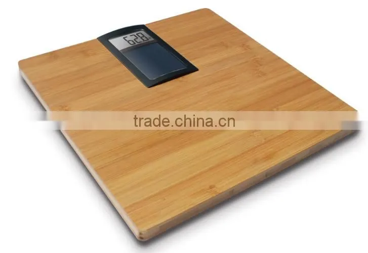 Solar Bathroom Scale Bamboo Platform