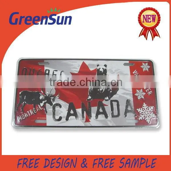 2015 most popular creative factory price rotating car plate