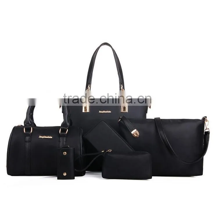 New arrival handbags set 6pcs in 1 set new style ladies handbag set