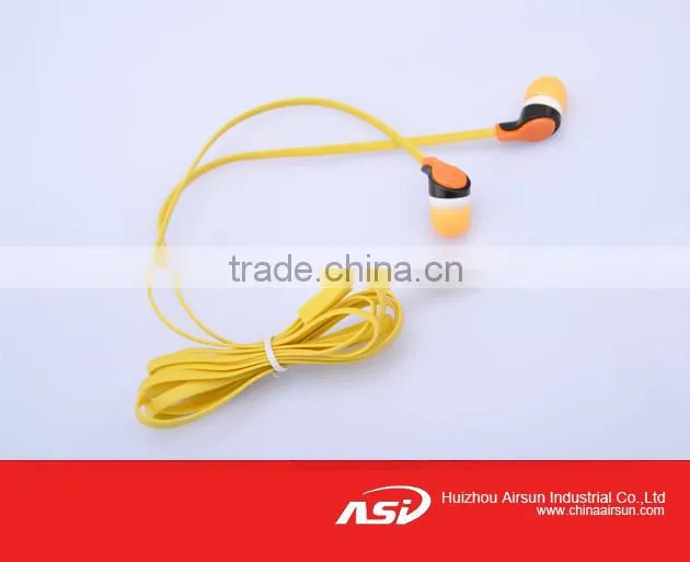 Best Looking Red Flat Wired Stereo Earphone
