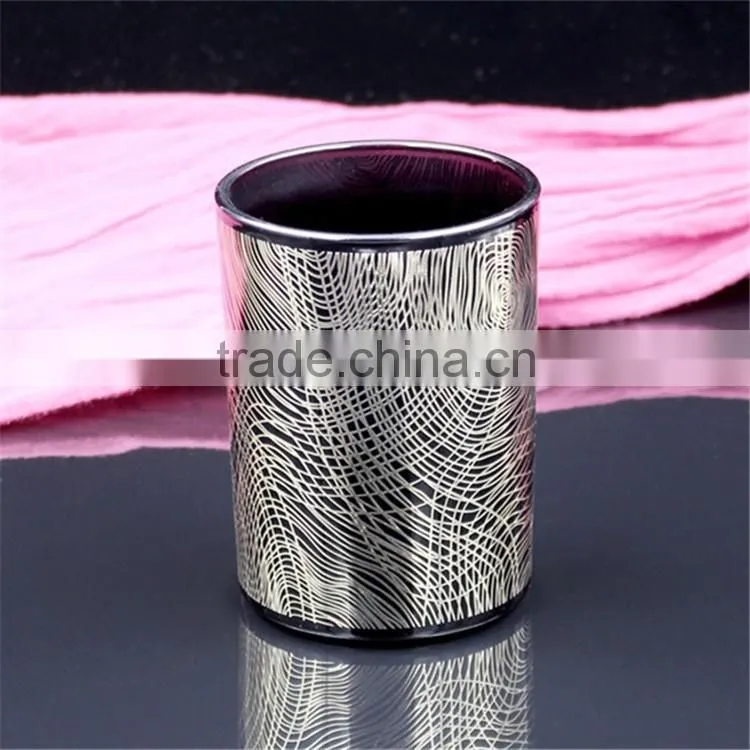 elextroplate romatic luxury rose gold scented candle holders for resturant