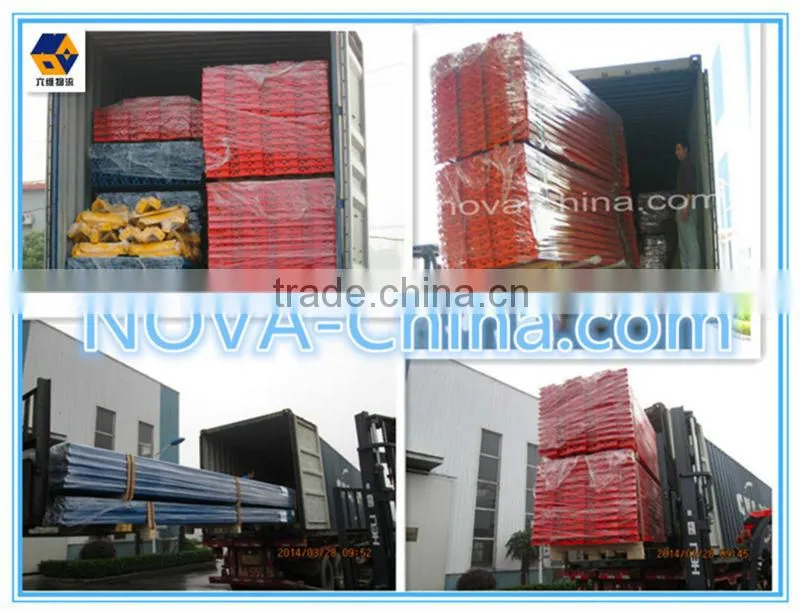 Warehouse racking for Push Back Racking System