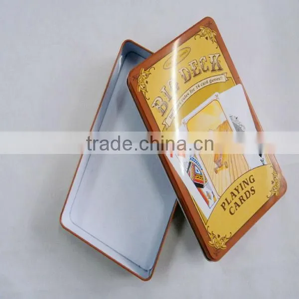 wholesale cartoon decoration rectangle tin can for food