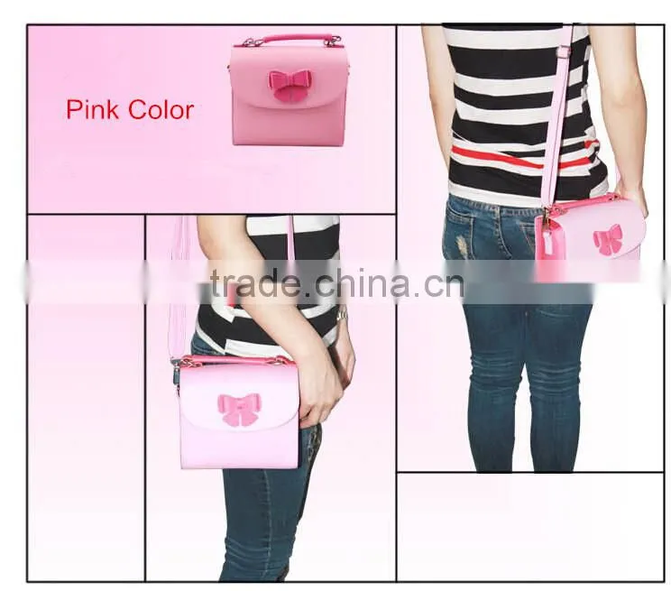 Camera case bag for Fujifilm with bowknot