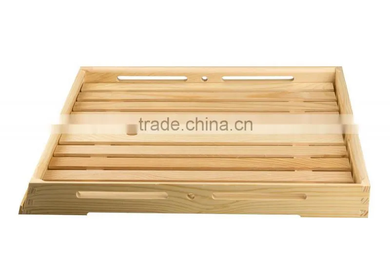 wood rectangular plates for bread