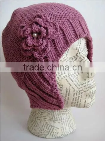 Winter Hat for Women Aviator Knitted Beanie Hat for Girls and Women