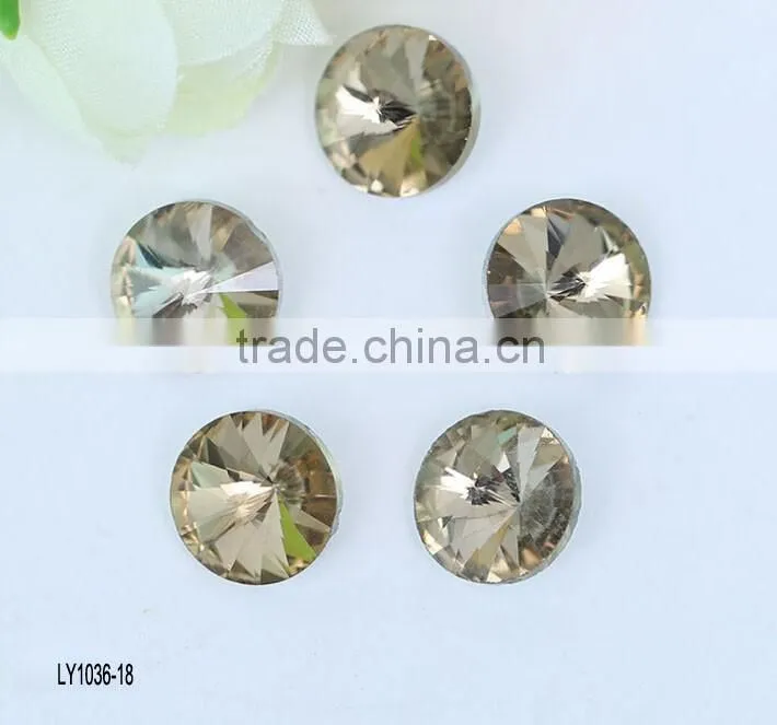 wholesale DIY pointed 6-30mm colorful crystal beads
