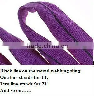 hot sale manufactory polyester webbing sling/cargo web/lifting strap 5T