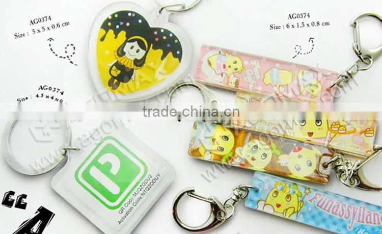 Manufacturer OEM digital photo frame blank acrylic keychain wholesale