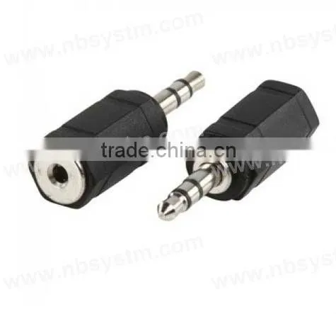 3.5mm stereo plug male to 2.5mm stereo,mono jack female adapter