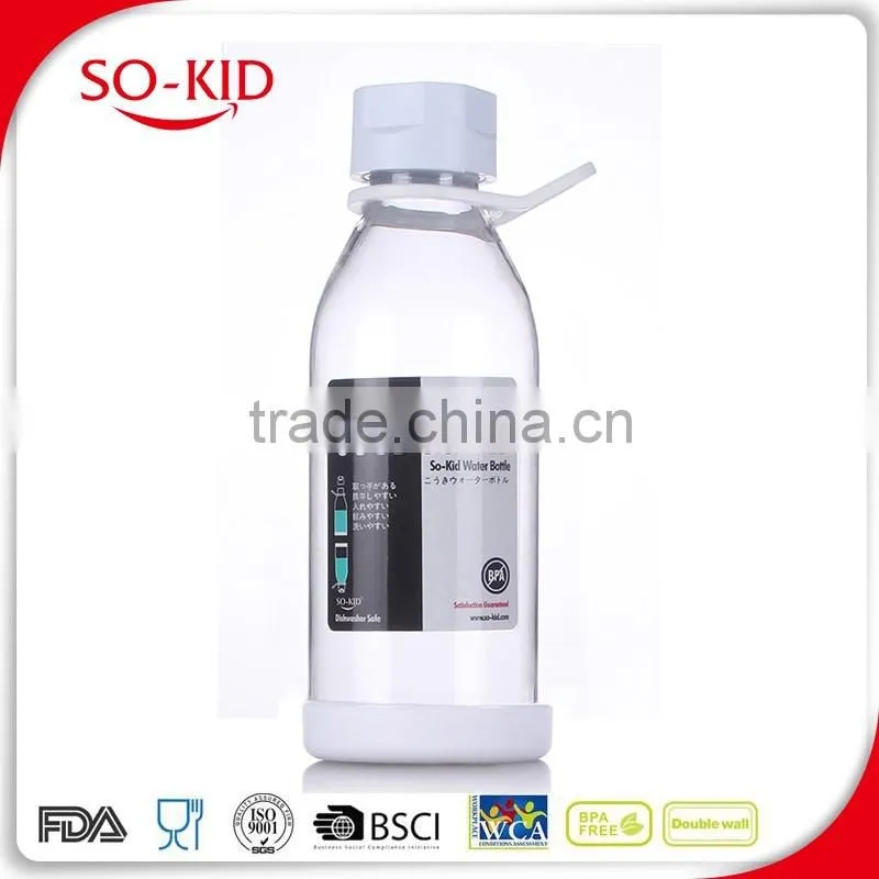 Eco-Friendly Portable Clear Creative Wholesale Glass Water Bottles
