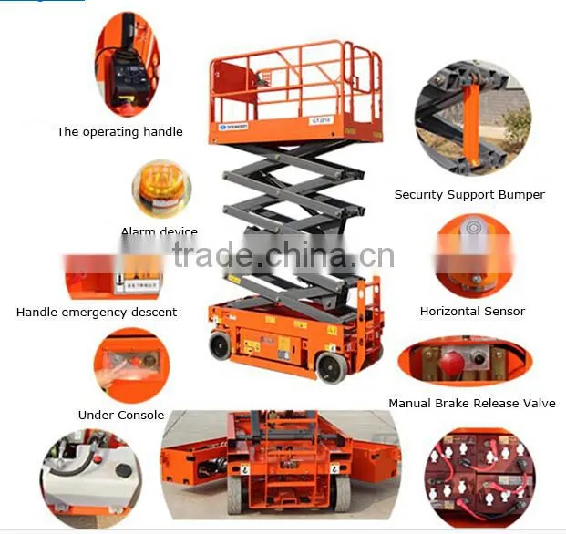 self-propelled electric scissor wheel lift