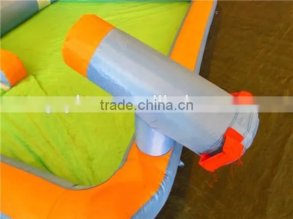 happy inflatable bouncer combo,giant inflatable bouncer slide with pool for kids