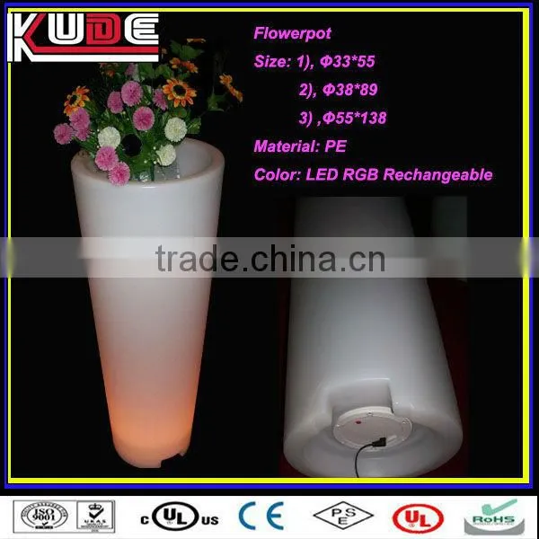 LED illuminated home decoration flowerpot/garden decorative flowerpot/corner flowerpot/beautiful flowerpot