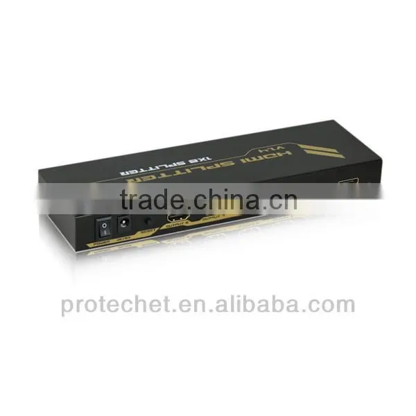 HDMI Splitter 4Kx2K Video 1X8 Splitter 1 in 8 Out Amplifier Dual Display For HDTV DVD PS3 Xbox