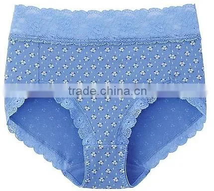 mini flowers high waist girl cotton panties