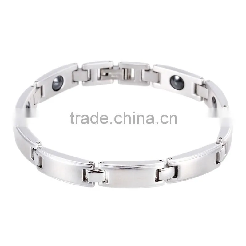 magnetic health bracelets 316l stainless steel energy products wholesale