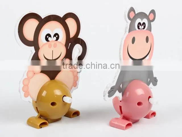 Novelty animals type card kids wind up toy motor
