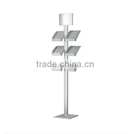 Stainless steel dispaly paper racks display stand