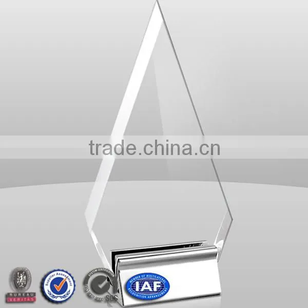 Square Acrylic Paperweight With A Marble Design Center