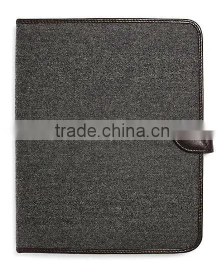 Leather Flannel case for Ipad