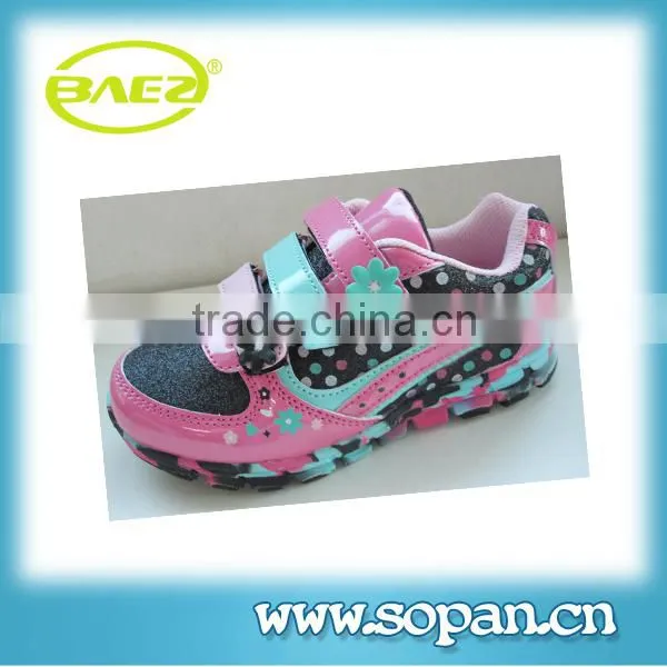2015 beautiful style of famous designer kids shoes