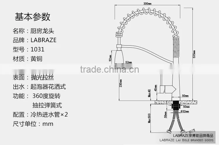 LABRAZE LE1031 Kitchen New Design Brass Faucets