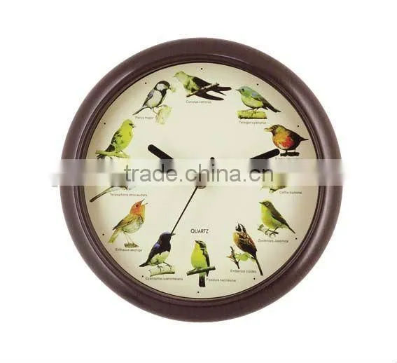 10 inch singing bird clock