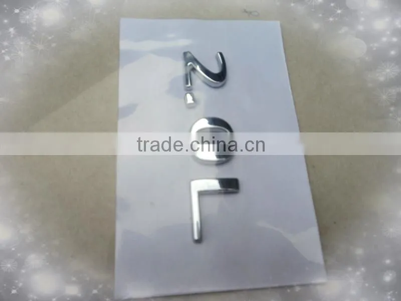 2.0L truck Plastic chrome letters