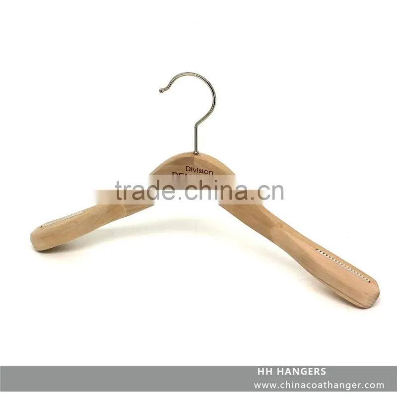 Luxury suit wood hanger,High quality clothing hanger,clothing hanger stand