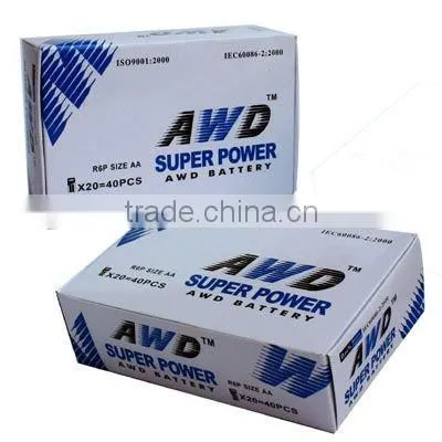 carbon zinc AA 1.5V battery