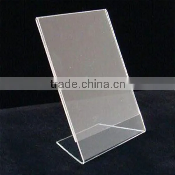 Beat sale top level frosted table top acrylic sign holder