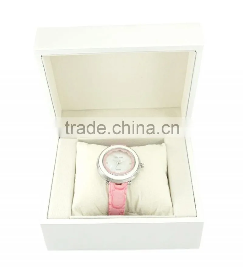 Good quality &price pure white elegant boxes for ladies watches gift case from Alibaba
