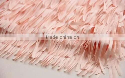 Lovely Tassels Girls Pink Dress Sleeveless Fashion Girls Pink Dress