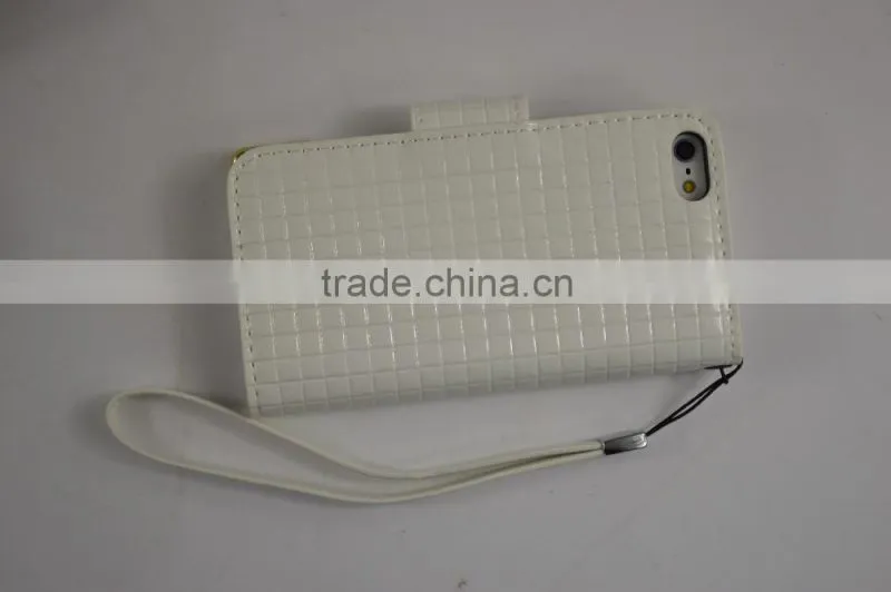 2016 Beautiful and Cute Style PU Leather Case for iphone6 with Big Magnet, Card slots and sling