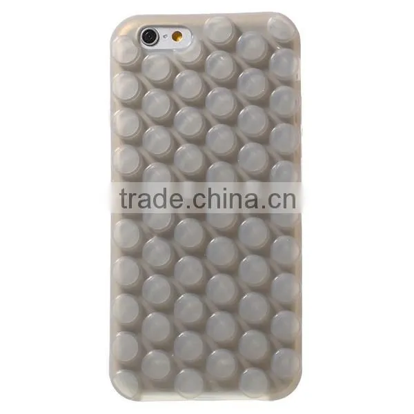 Luxury High Quality Colorful Bubble Silicon case for Apple iPhone 6