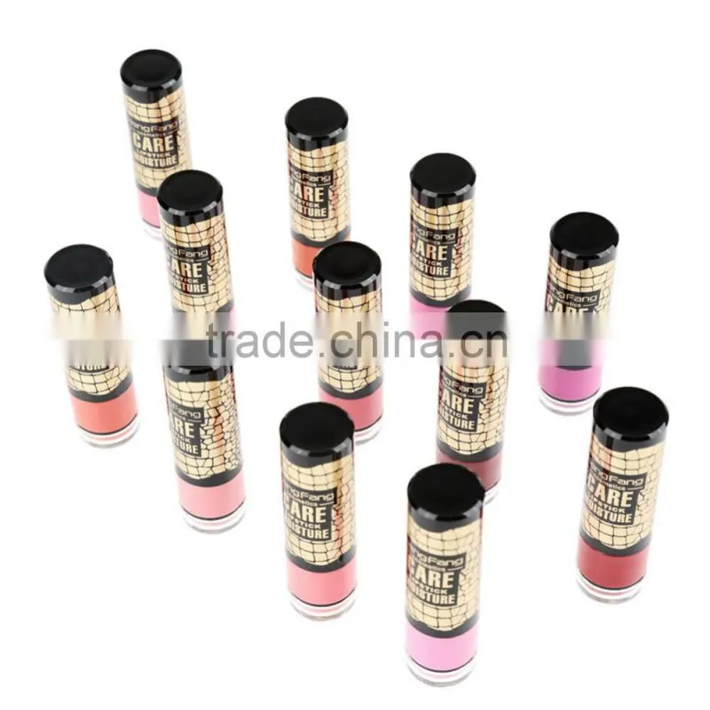 12Pcs Lip Rouges Moisture Lipsticks Lip Balms Long-lasting Waterproof