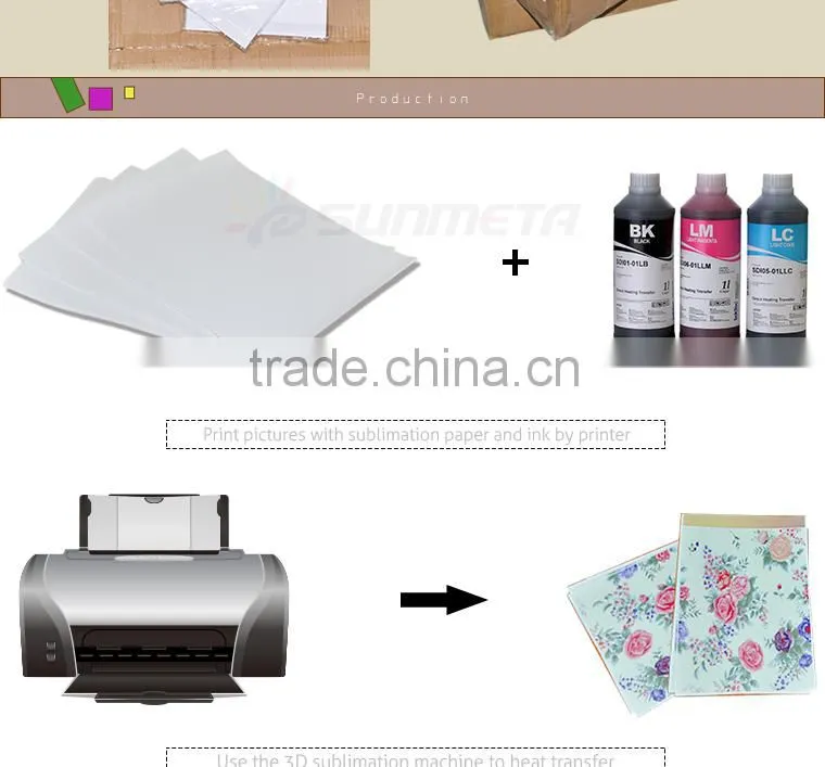 2015 factory directly heat press A4 sublimation paper