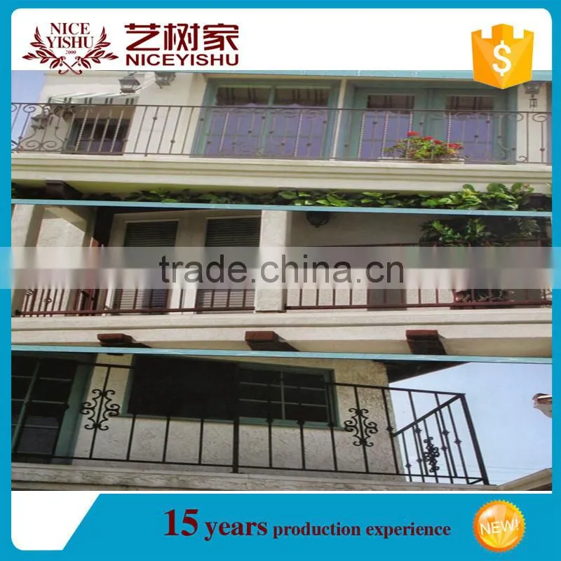 modern design metal balcony guard railing/cast iron balcony railing/modern iron railing designs