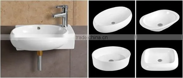 Modular European style wood rotating bathroom mirror cabinet