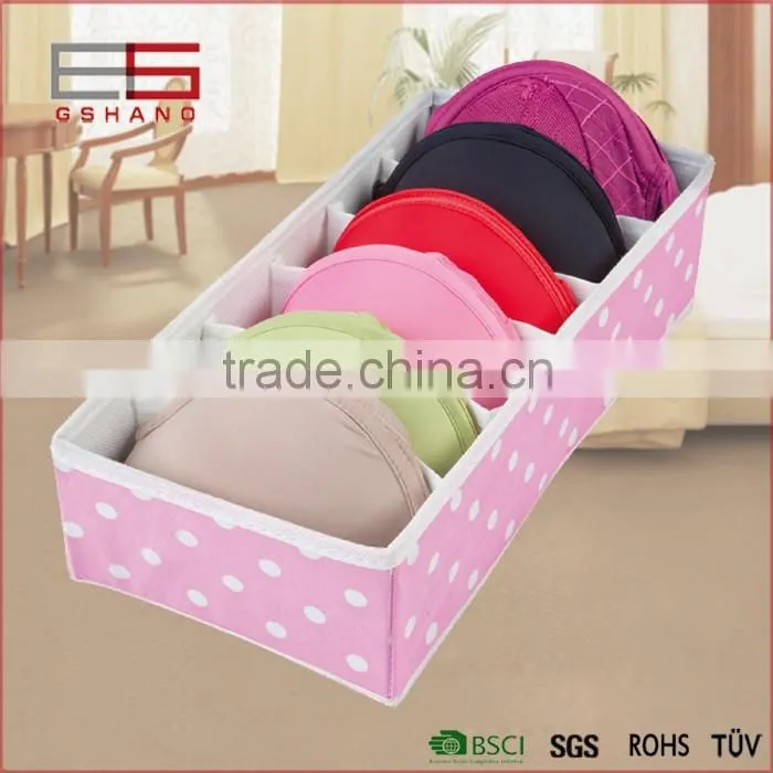 Collapsible Storage Boxes Foldable Bra Underwear Closet Organizer Drawer Dividers 4 Set