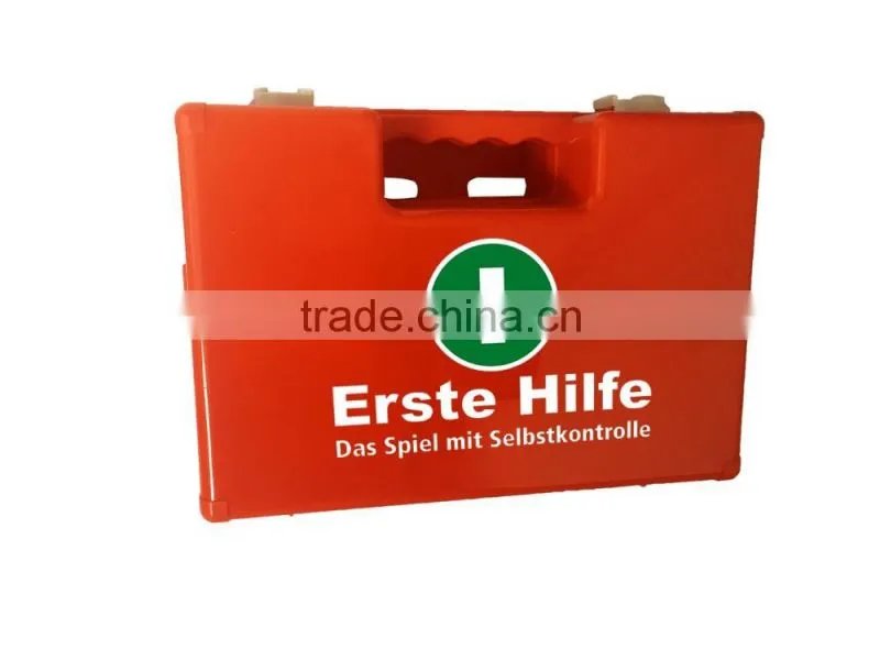 qualified cheap first aid kit with CE ISO for working place plastic box