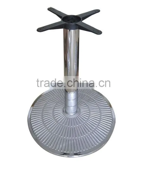 Chrome Round Wrought Iron Coffee Table Base