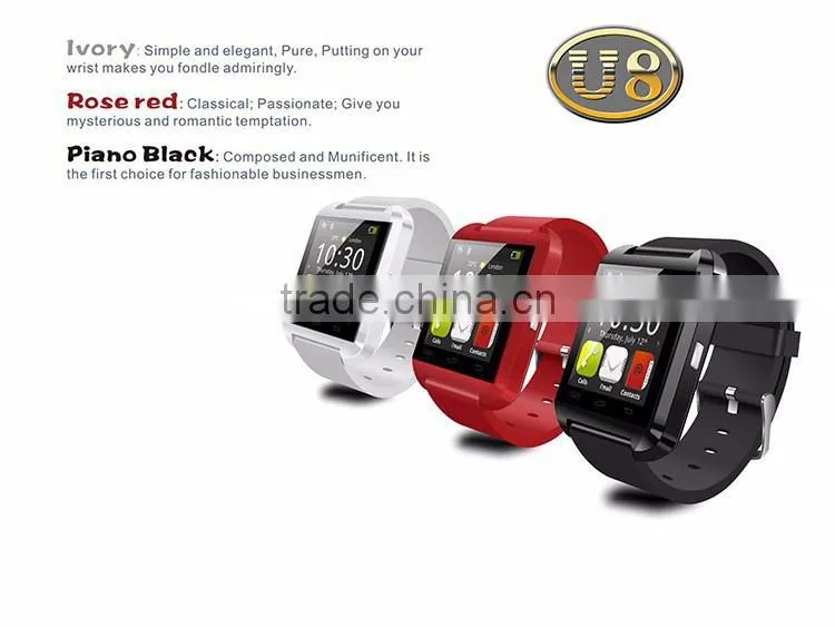 latest wrist watch mobile phone u8 smart bluetooth cheap smart watch
