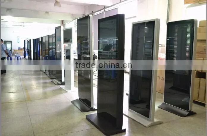 China advertising supplier 42 inch rotating mobile board stand lg screen digital signage hardware