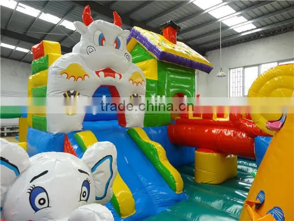 Cartoon painted inflatable bouncer/inflatable jumping house/new style inflatable jumper fun city