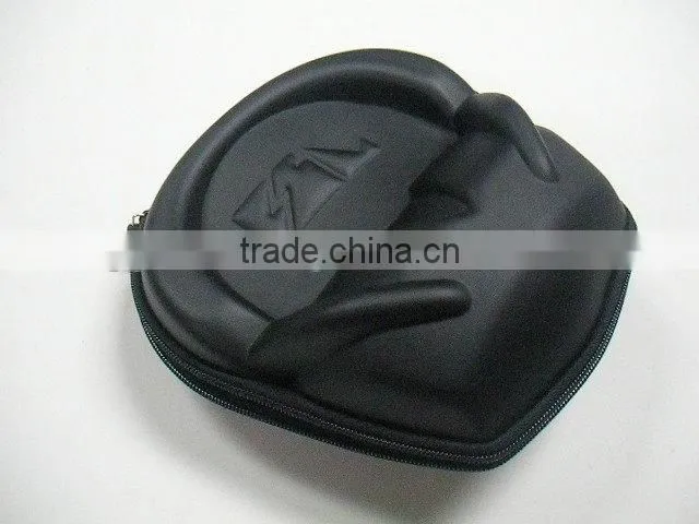 Cute good shape embossing logo eva headphone Packing hard bag