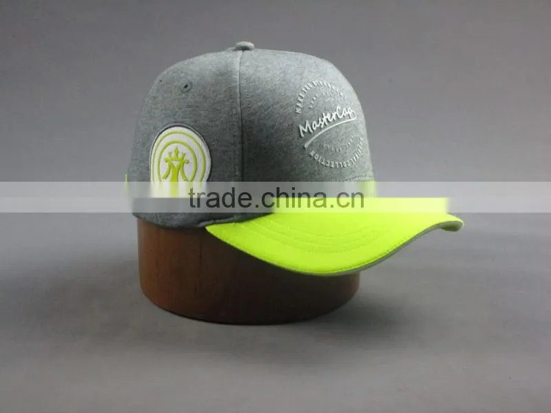 Custom high quality 6-panel knitted Baseball cap with thin embossed